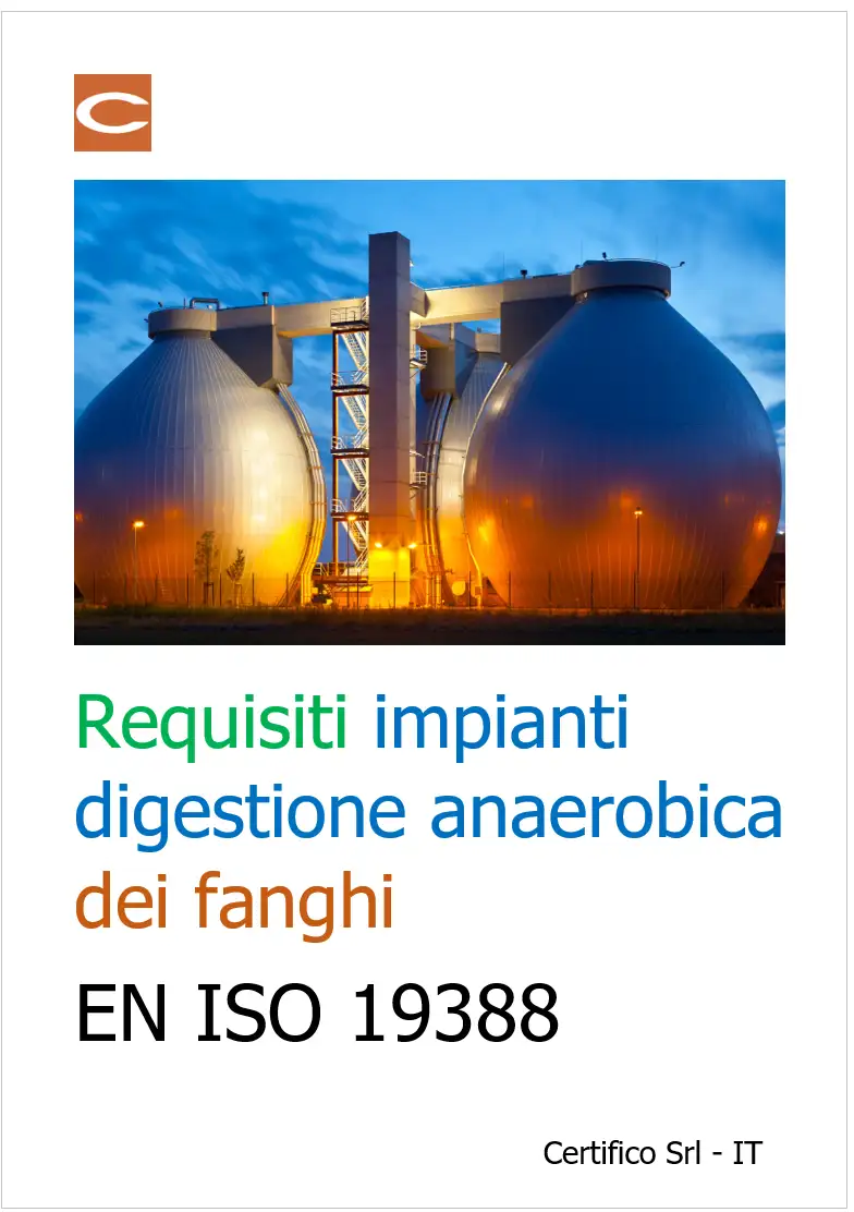 Requisiti impianti di digestione anaerobica dei fanghi | ISO 19338 Requisiti impianti di digestione anaerobica dei fanghi | ISO 19338